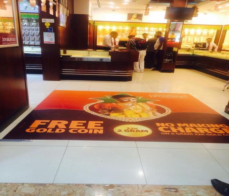 Floor Branding Installation: Jewelry Showroom