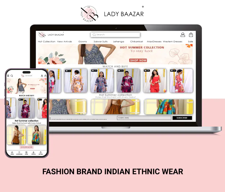 UI/UX Design for fashion brand