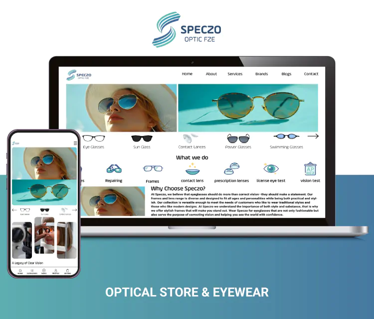 Website Development for Optical Shops in Dubai | Speczo