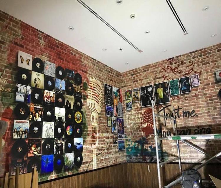 Custom wall branding