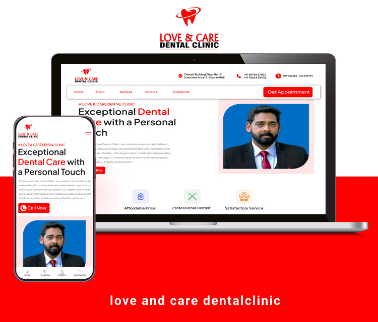 Corporate Website Development for Dental Hospital
